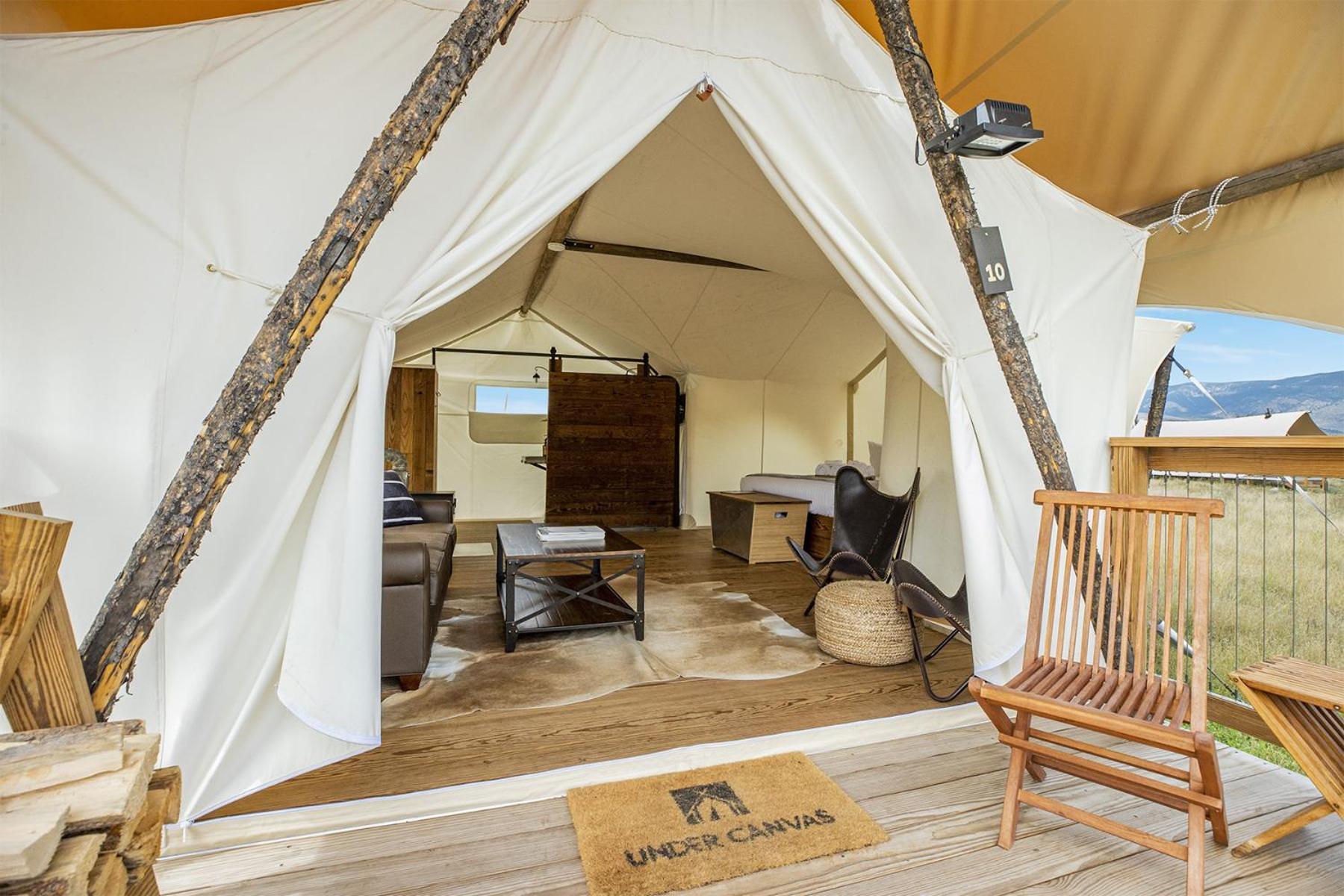 Under Canvas North Yellowstone - Paradise Valley Livingston Buitenkant foto